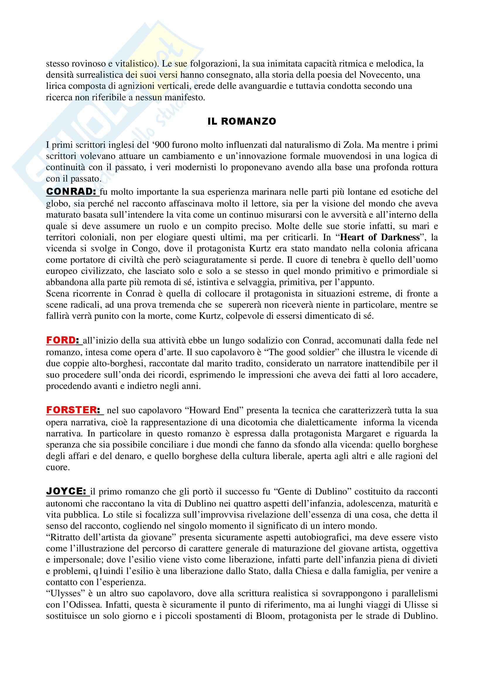 Letteratura inglese - storia della letteratura inglese Pag. 11