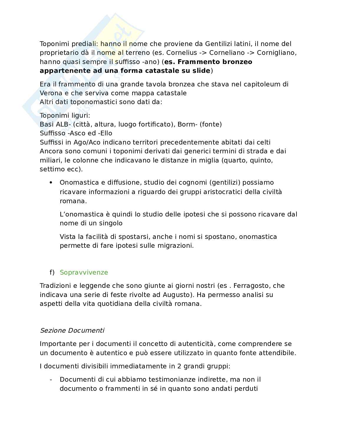 Storia romana - Introduzione e fonti  Pag. 6