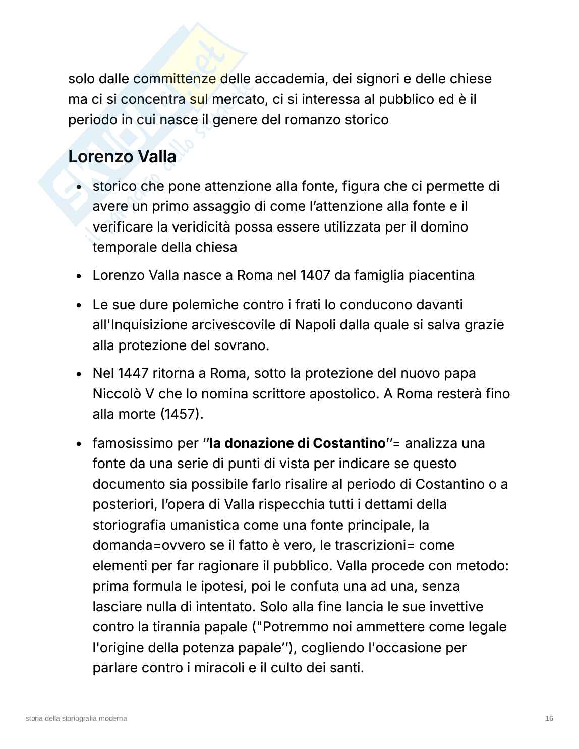 Storia della storiografia Pag. 16
