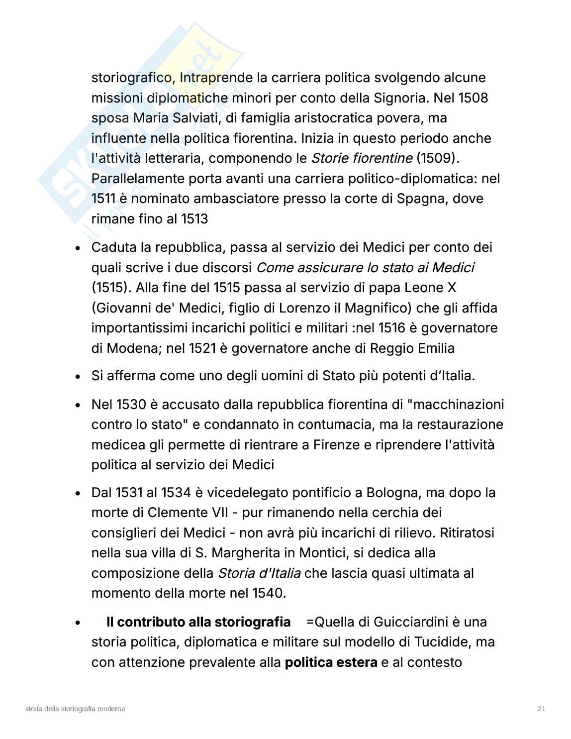 Storia della storiografia Pag. 21