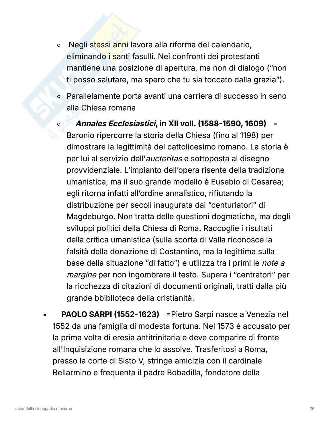Storia della storiografia Pag. 26
