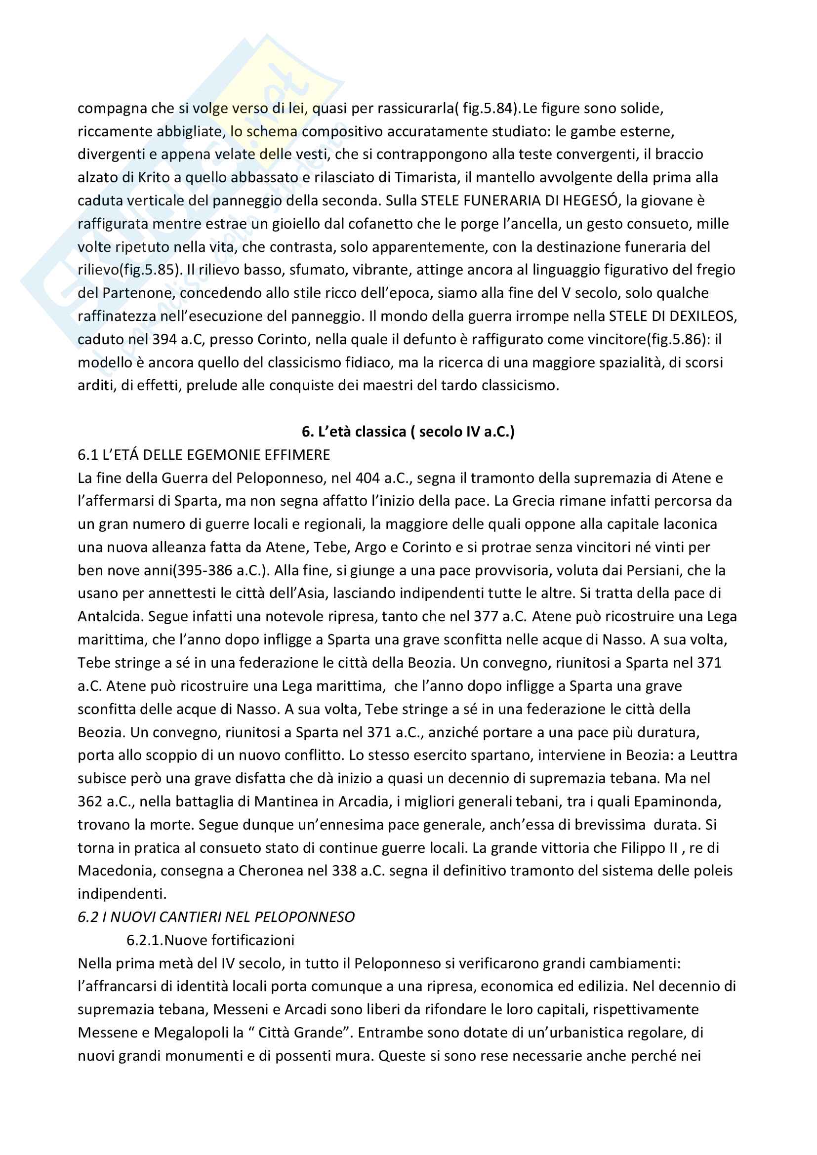 Riassunto Arte Greca Pag. 71