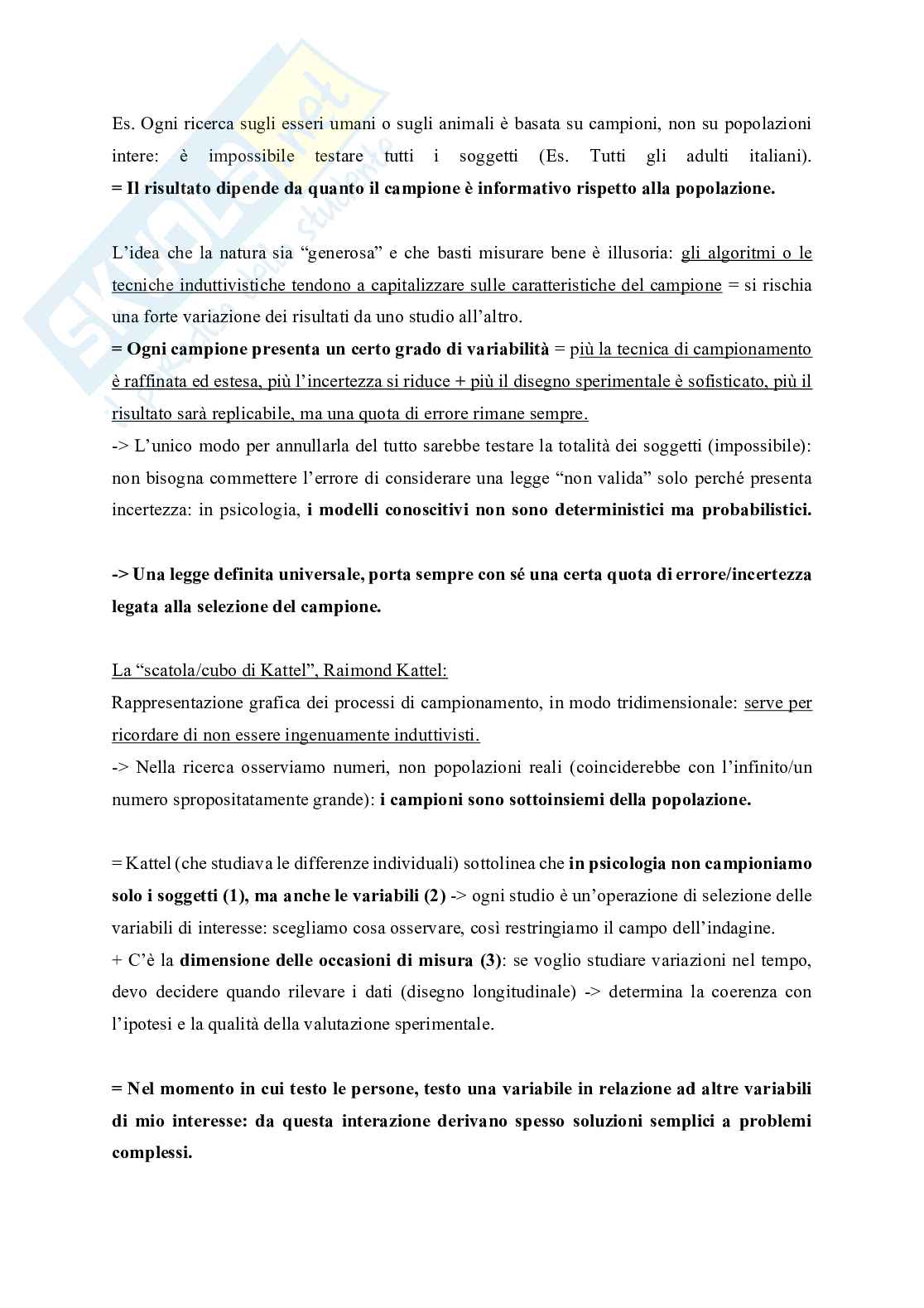 Metodologia della ricerca psicologica  Pag. 16