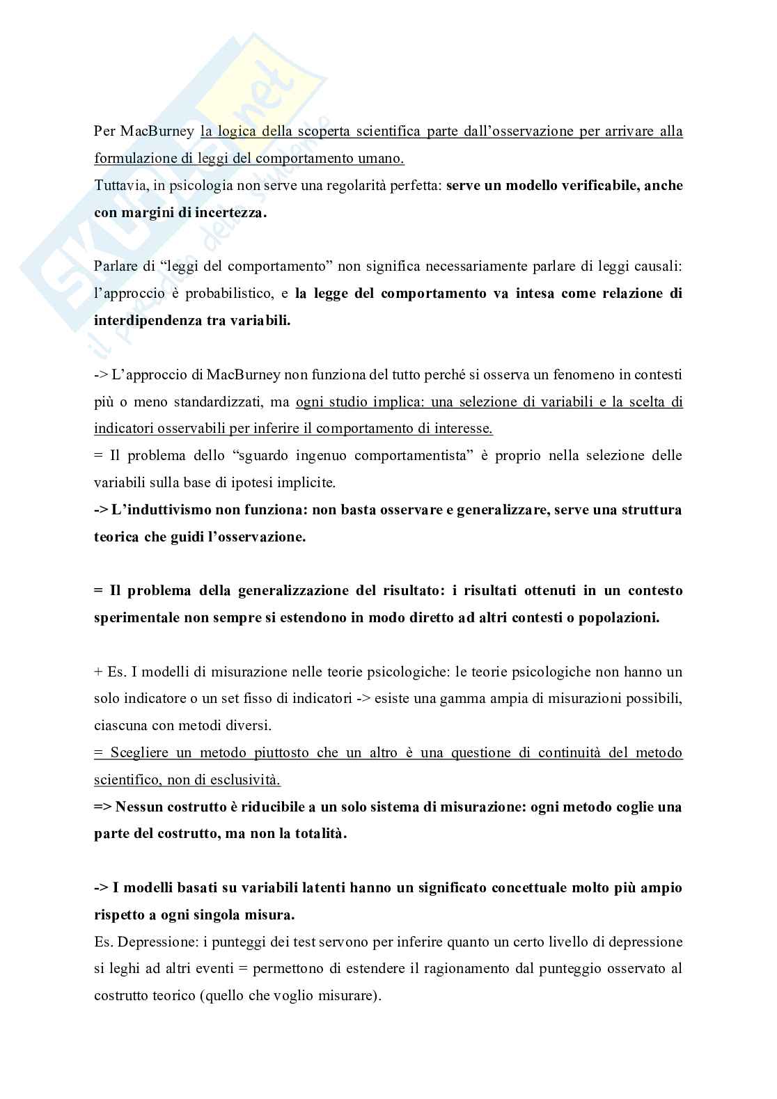 Metodologia della ricerca psicologica  Pag. 21