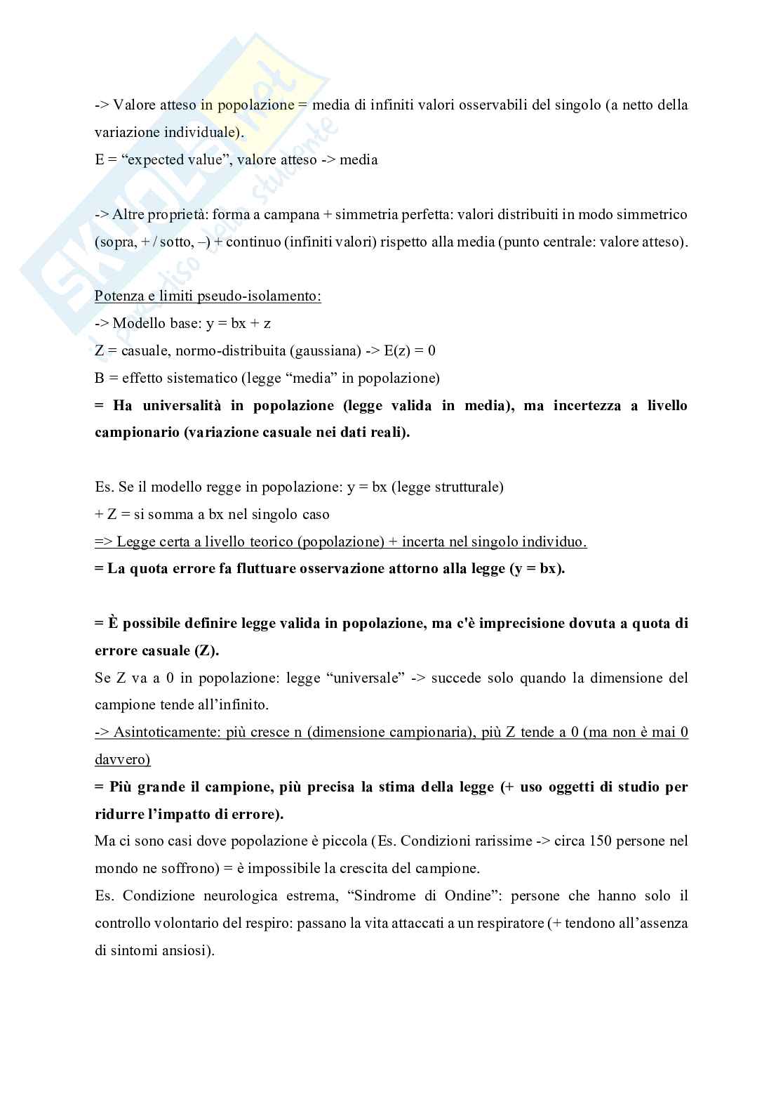 Metodologia della ricerca psicologica  Pag. 26