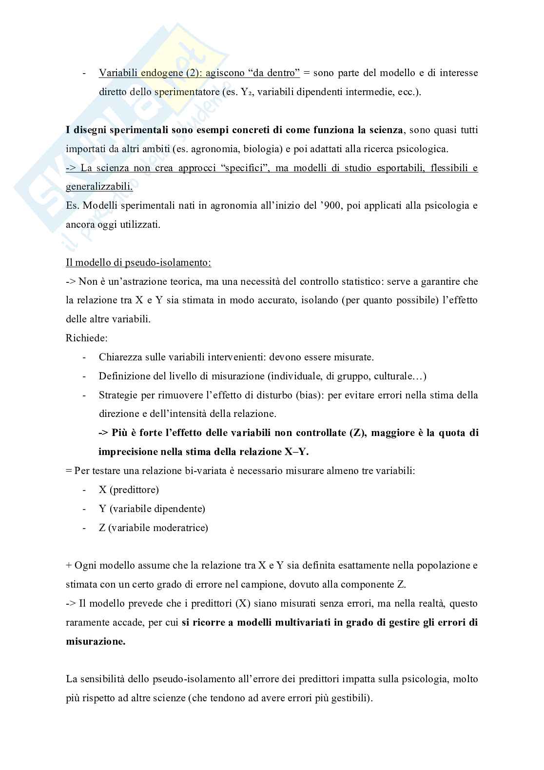 Metodologia della ricerca psicologica  Pag. 31