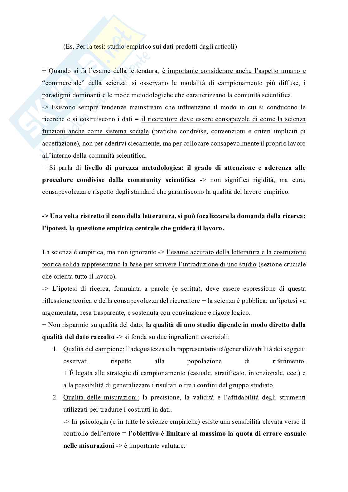Metodologia della ricerca psicologica  Pag. 41