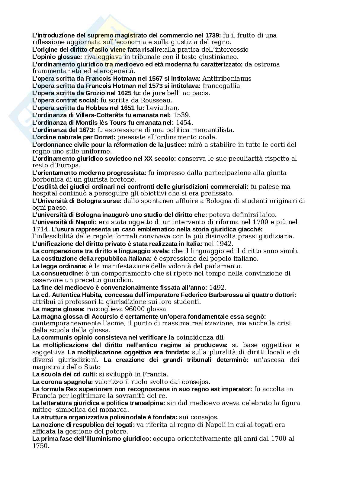 Paniere Storia del diritto medievale e moderno, Aggiornato e completo. In ordine  Pag. 11