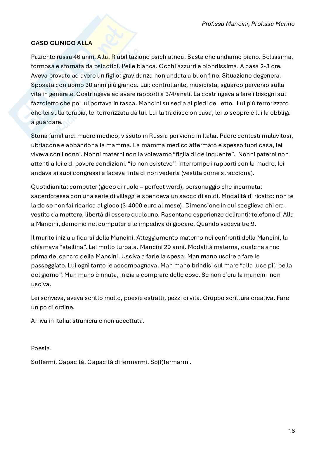 Appunti di Psicologia dinamica applicata Pag. 16