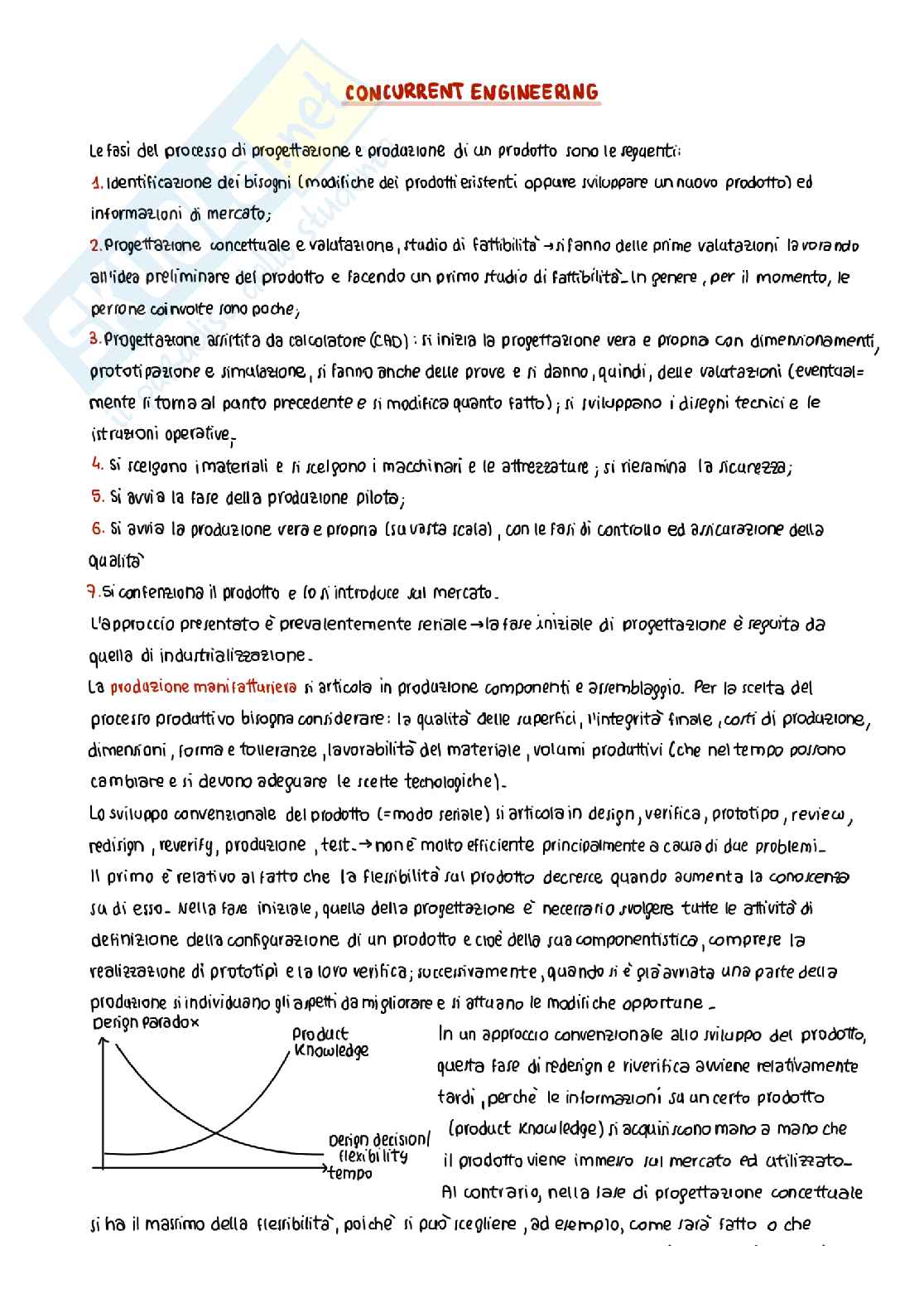 Prima parte degli appunti del corso di Digital Manufacturing  Pag. 1