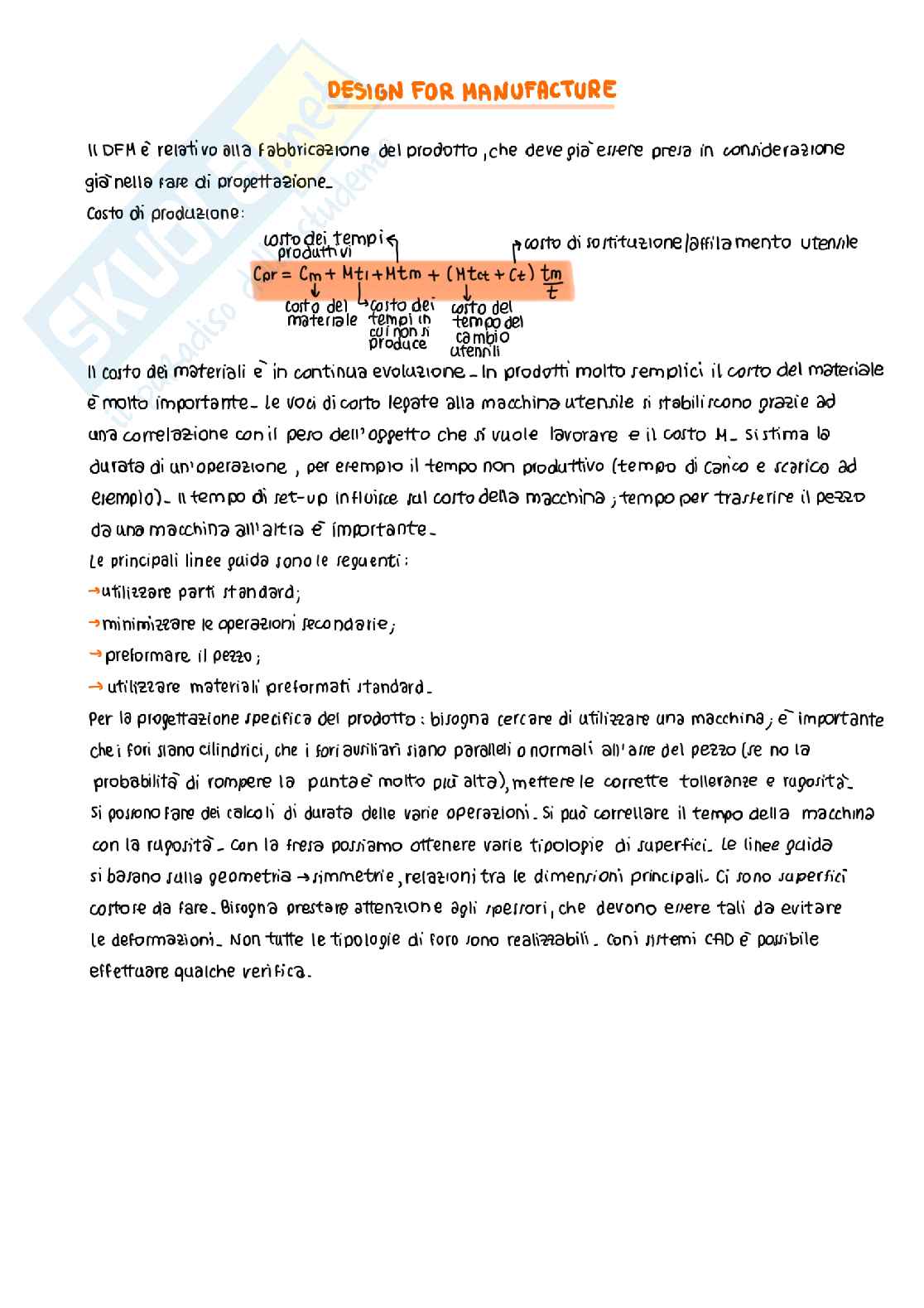 Prima parte degli appunti del corso di Digital Manufacturing  Pag. 11