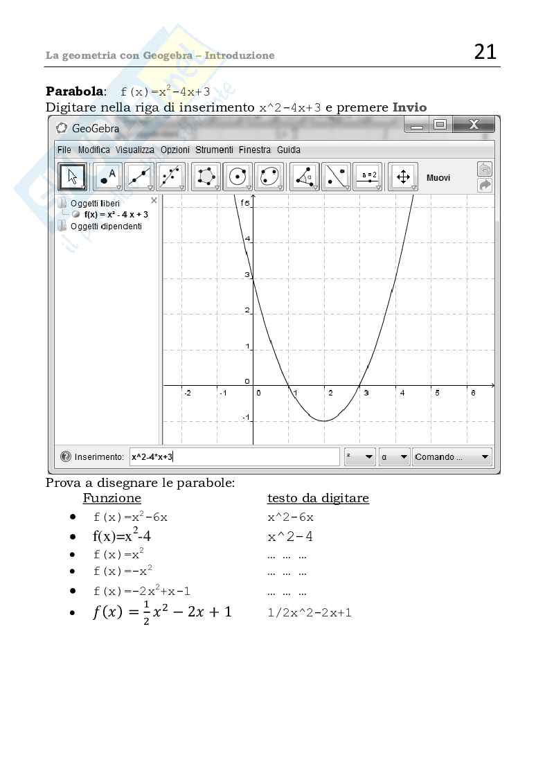 La geometria con Geogebra (ebook) Pag. 21