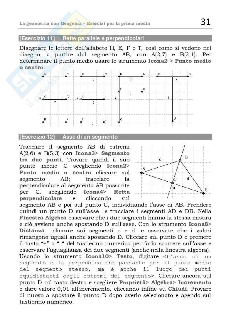 La geometria con Geogebra (ebook) Pag. 31