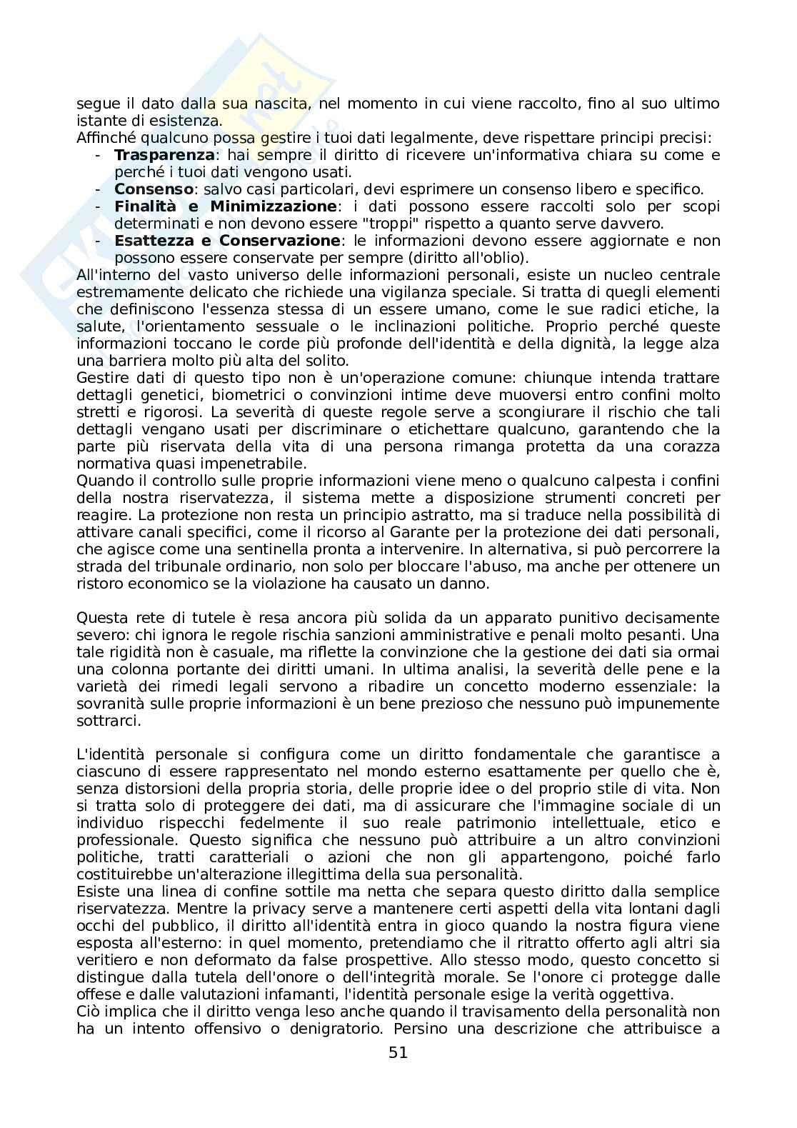 Riassunto esame Diritto privato I, Prof. Viciani Simona, libro consigliato Manuale di Diritto privato, ventisettesima edizione, Torrente, Schlesinger, Anelli Pag. 51