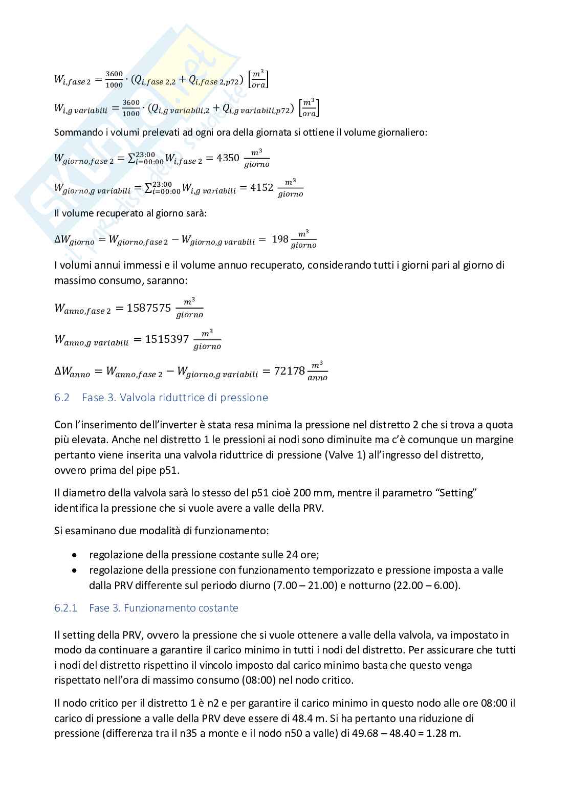 Progetto di una rete di acquedotto Pag. 31