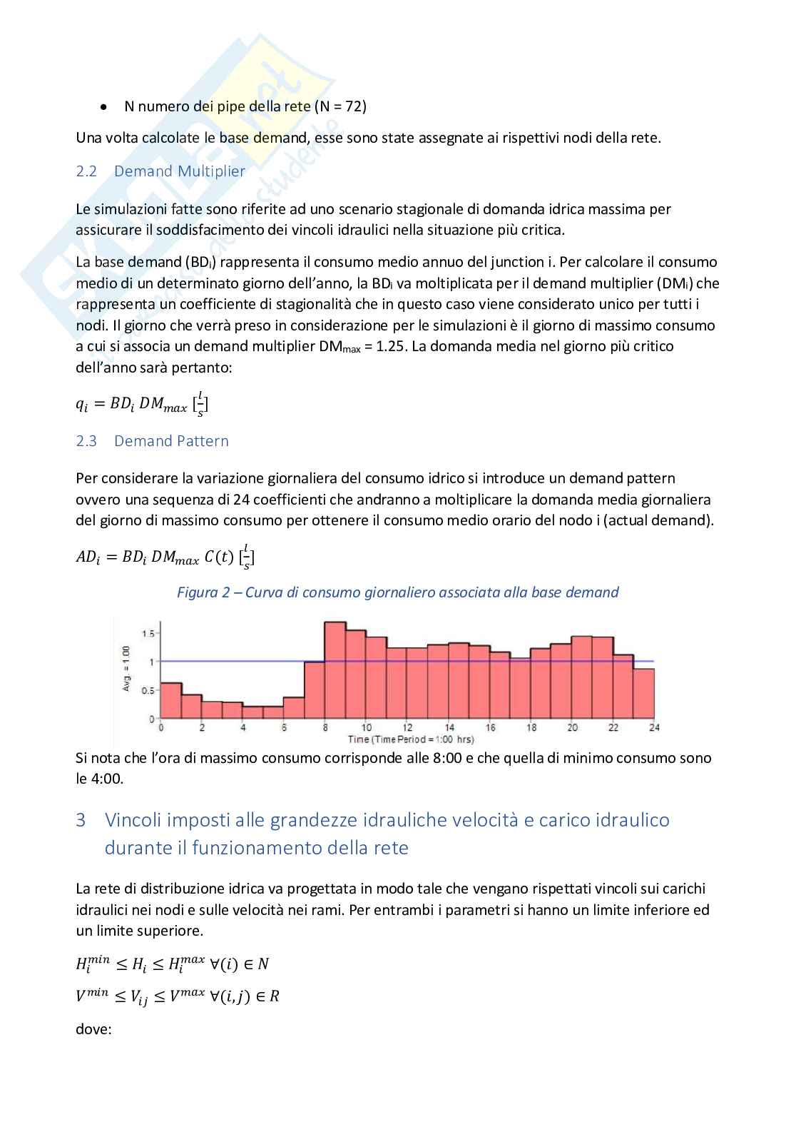 Progetto di una rete di acquedotto Pag. 6