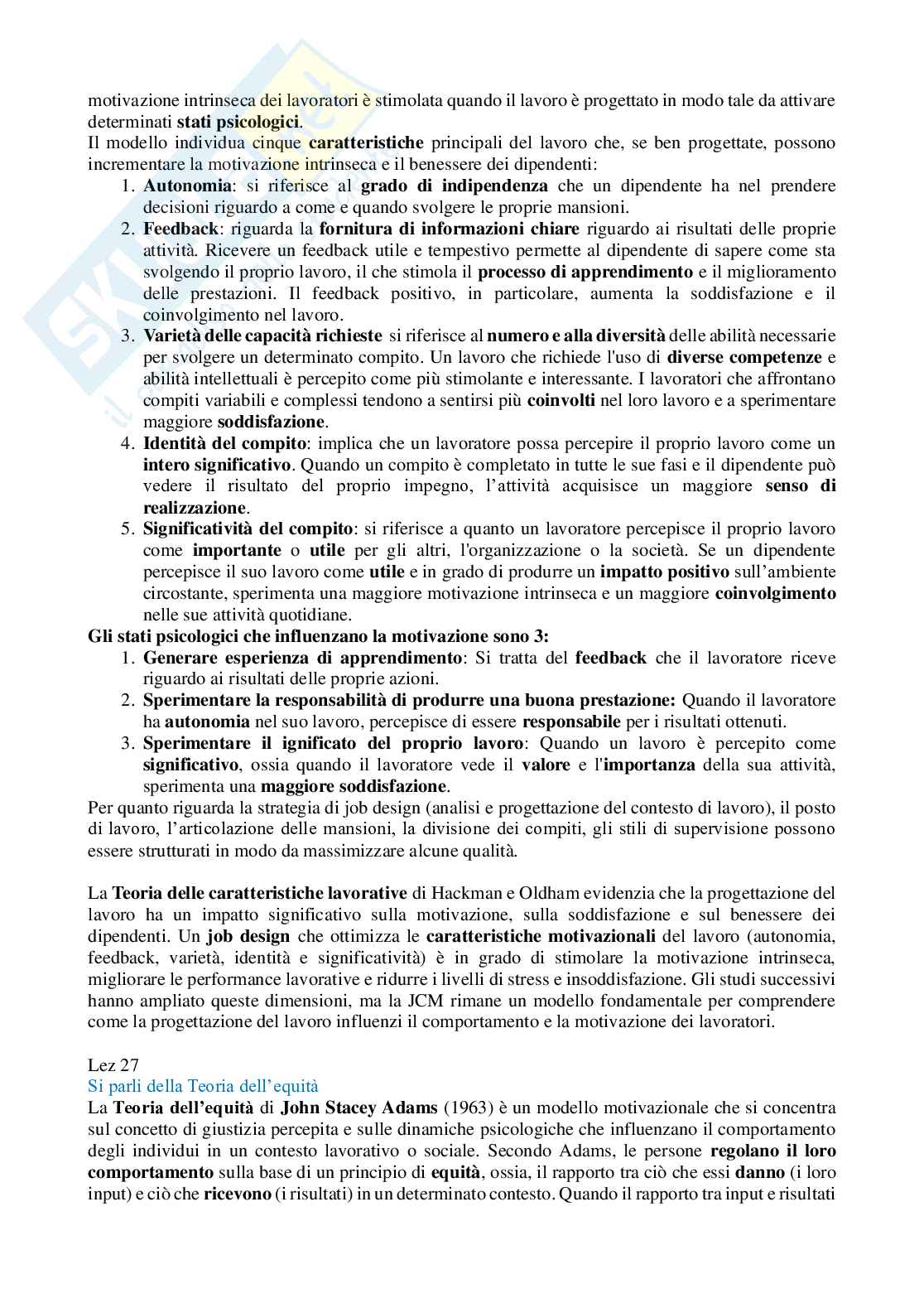 Domande aperte di Psicologia del lavoro Pag. 31