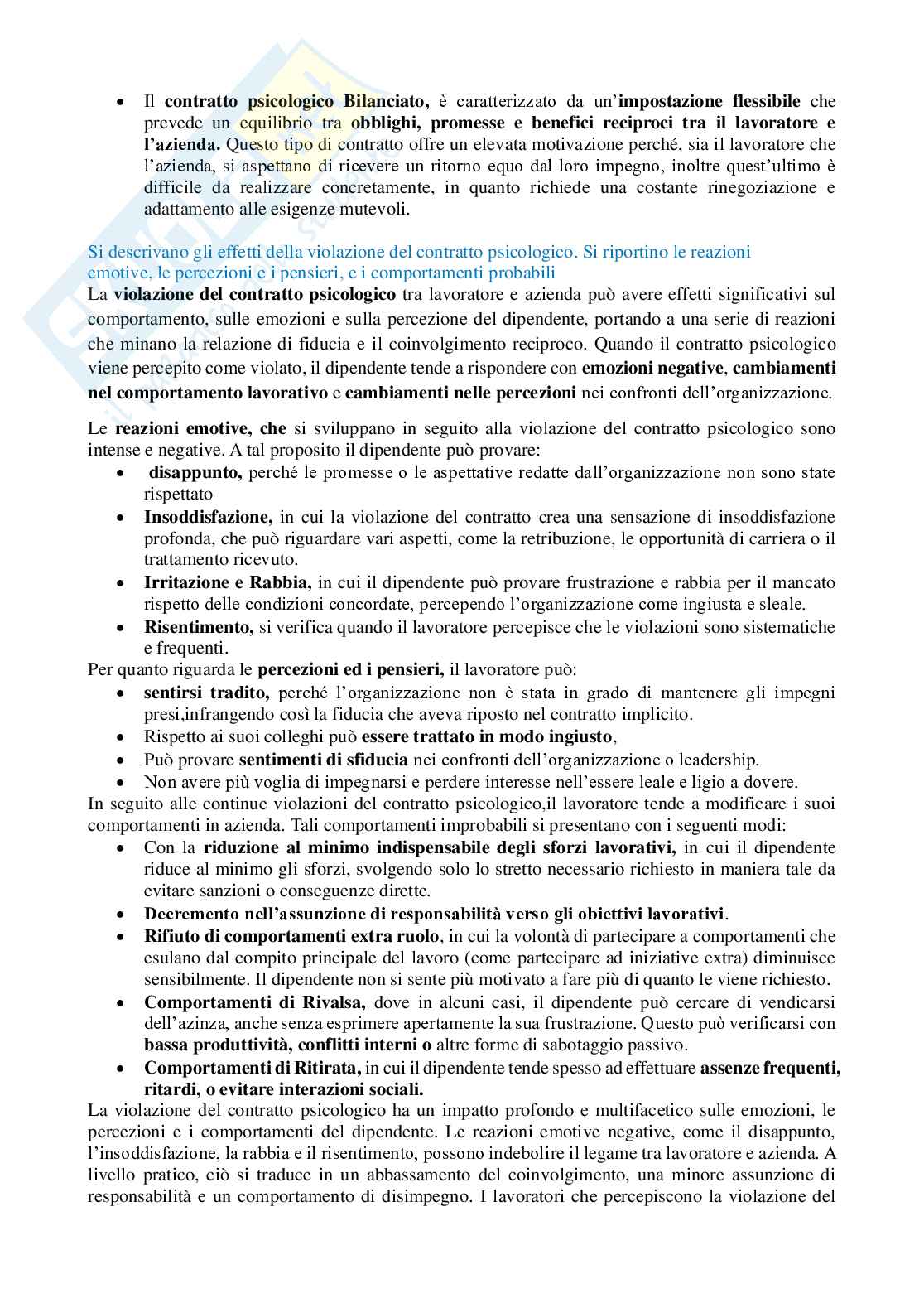 Domande aperte di Psicologia del lavoro Pag. 6