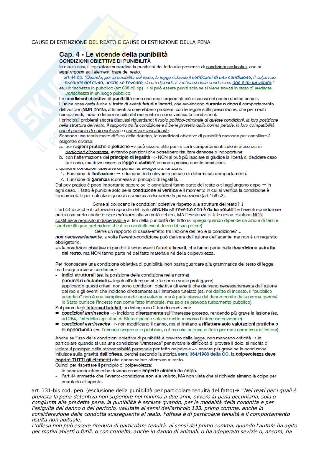 Riassunto esame Diritto penale, Prof. Melchionda Alessandro, libro consigliato Diritto penale (parte generale), Fiandaca, Musco Pag. 1