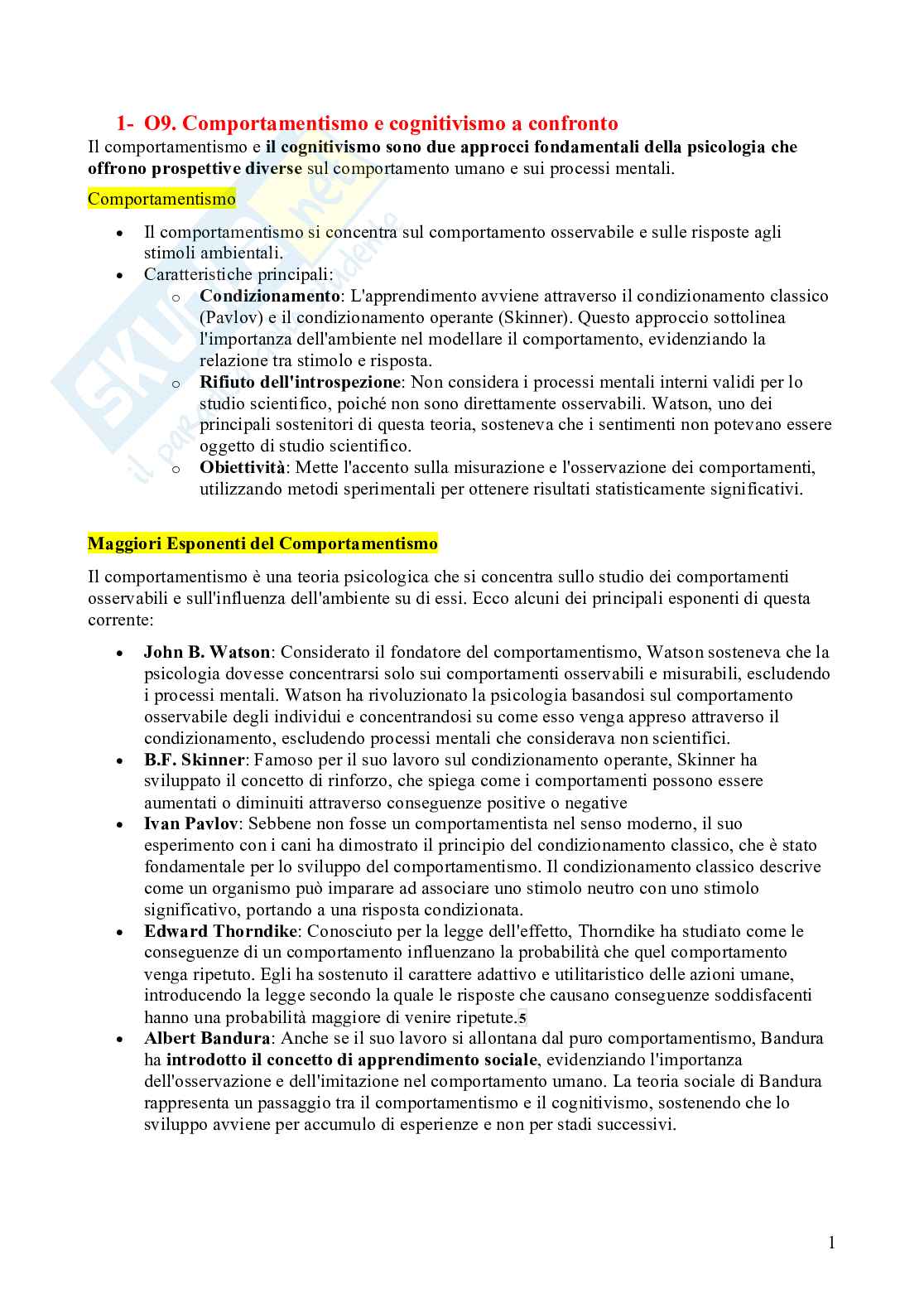 Paniere Psicologia dell'apprendimento - Risposte aperte - aggiornato (2026) Pag. 2