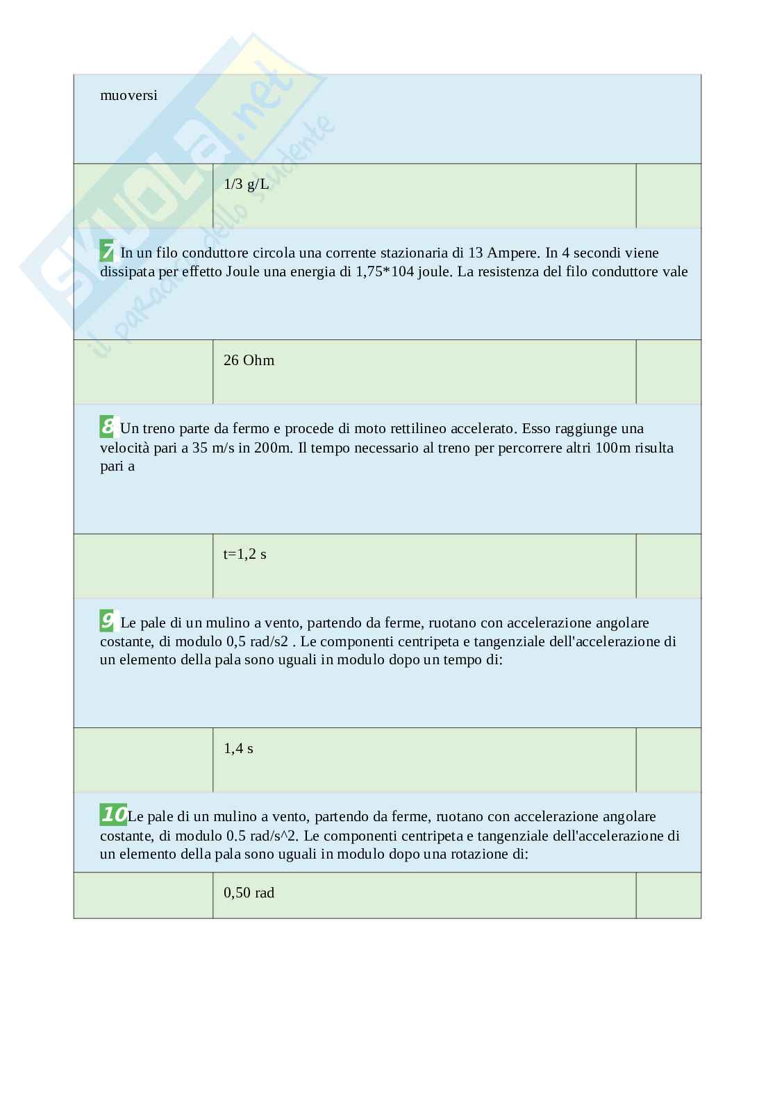 Tutte le domande e risposte esame di Fisica sperimentale - 77 Pagine - Anno Accademico 2024 Pag. 51