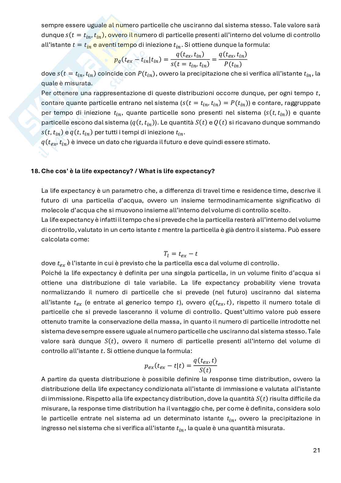 Risposte domande esame scritto Modellazione idrologica Pag. 21