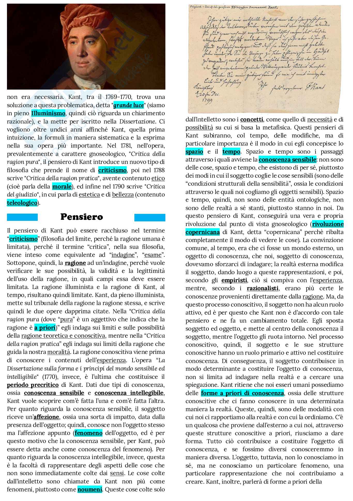 Kant, Immanuel - Vita, Pensiero e Opere Pag. 2
