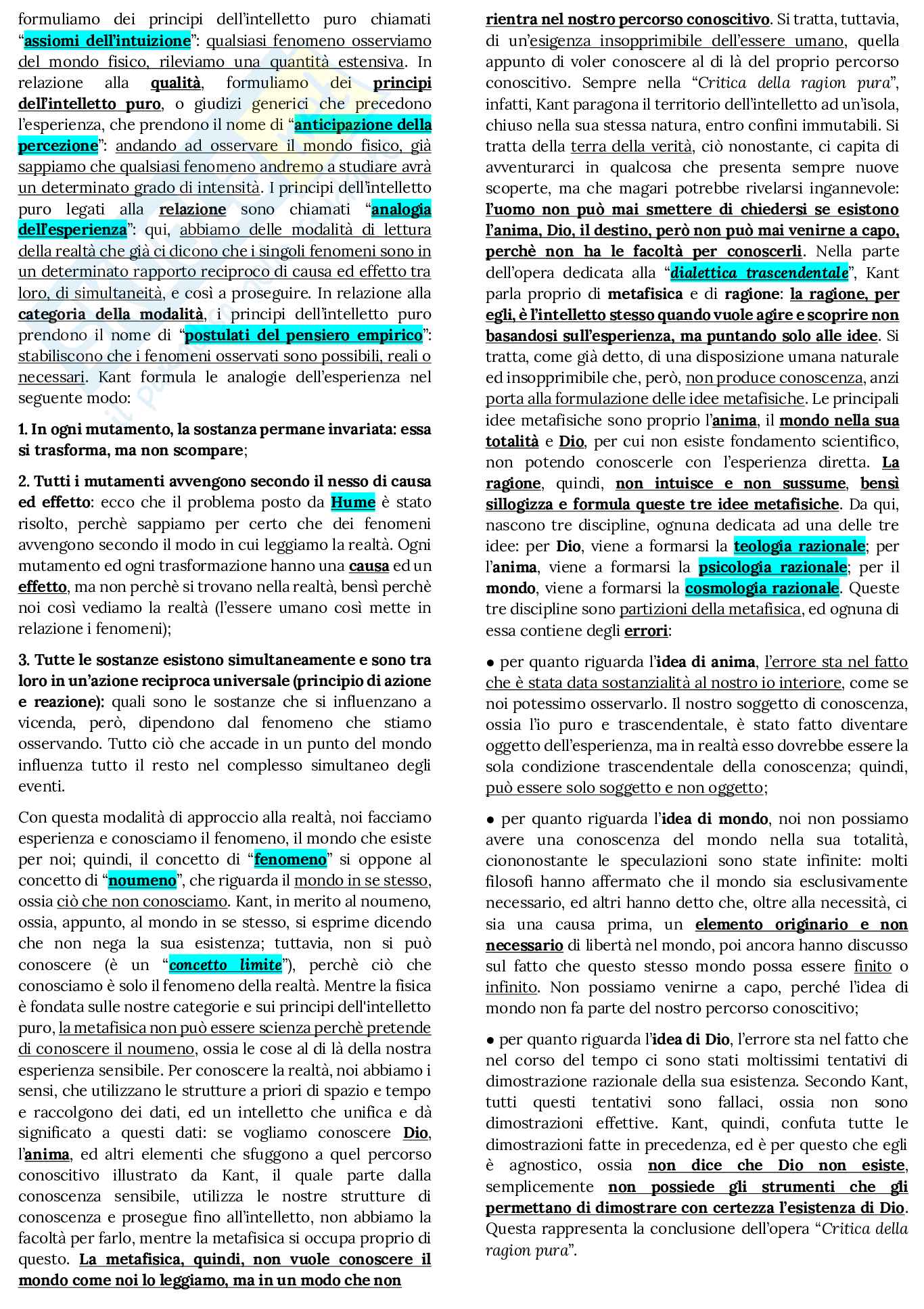 Kant, Immanuel - Vita, Pensiero e Opere Pag. 6