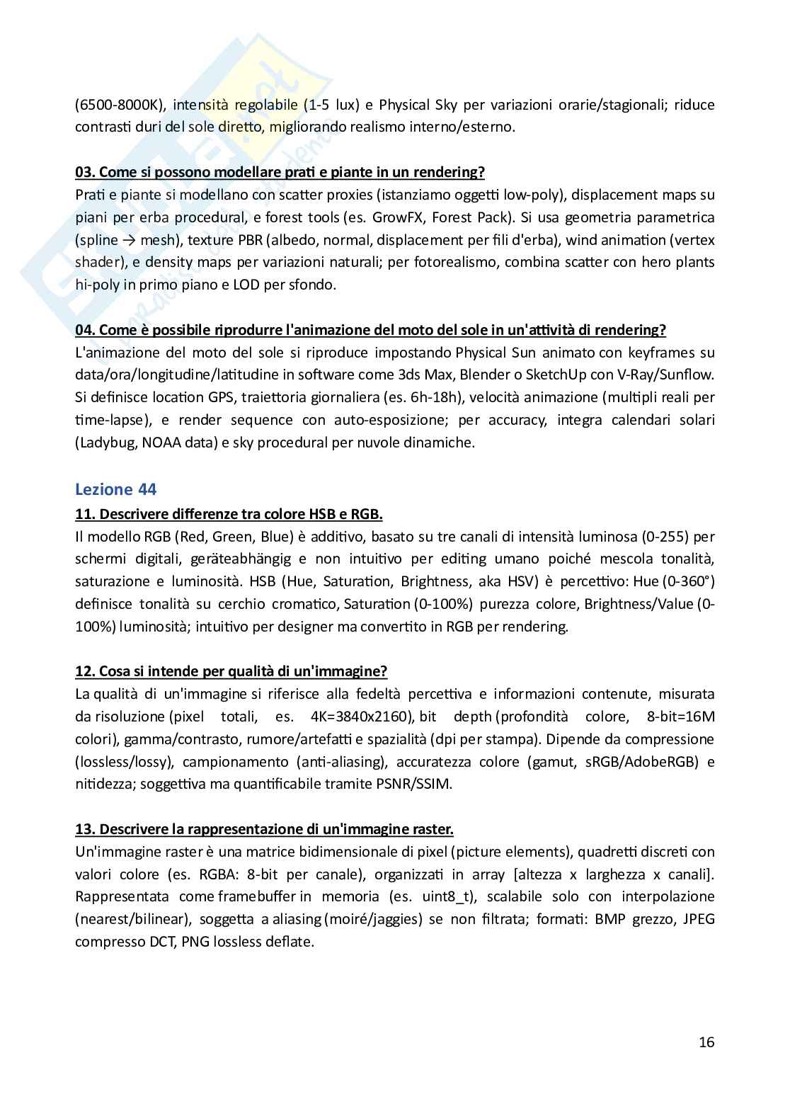 Informatica grafica e BIM – Preparazione esame – A.A. 2025/26  Pag. 16