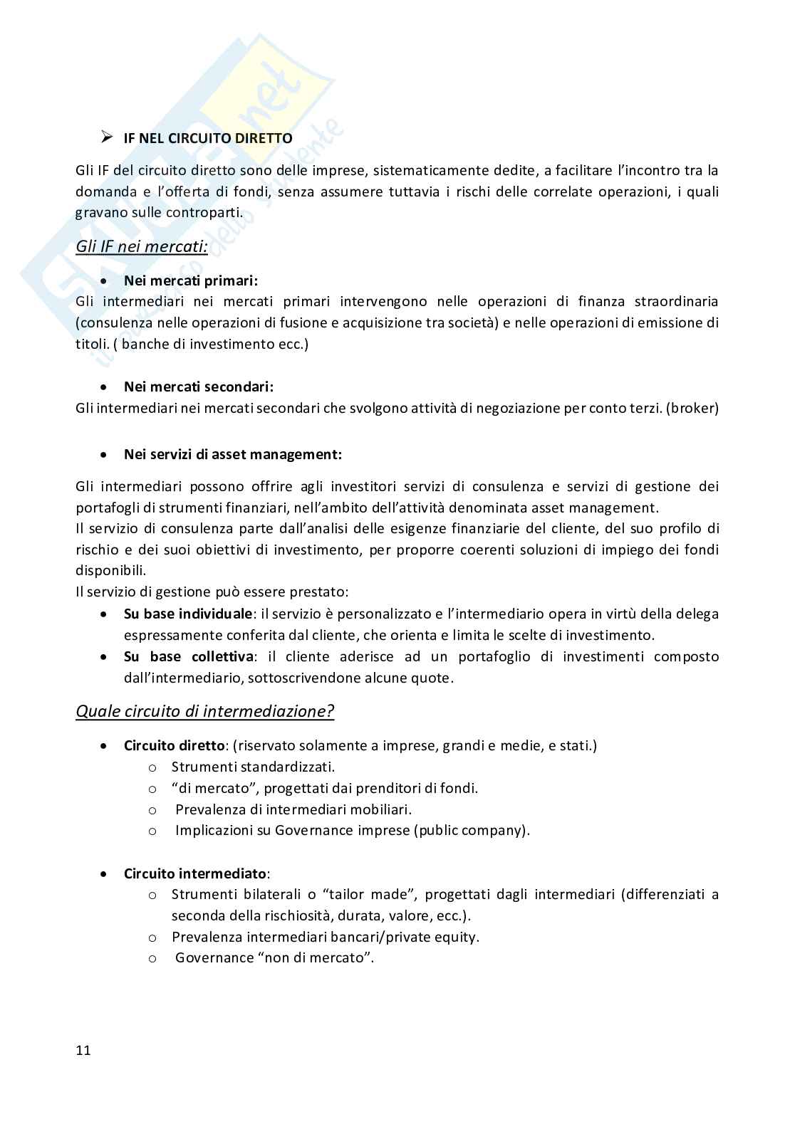 Appunti Economia degli intermediati finanziari Pag. 11