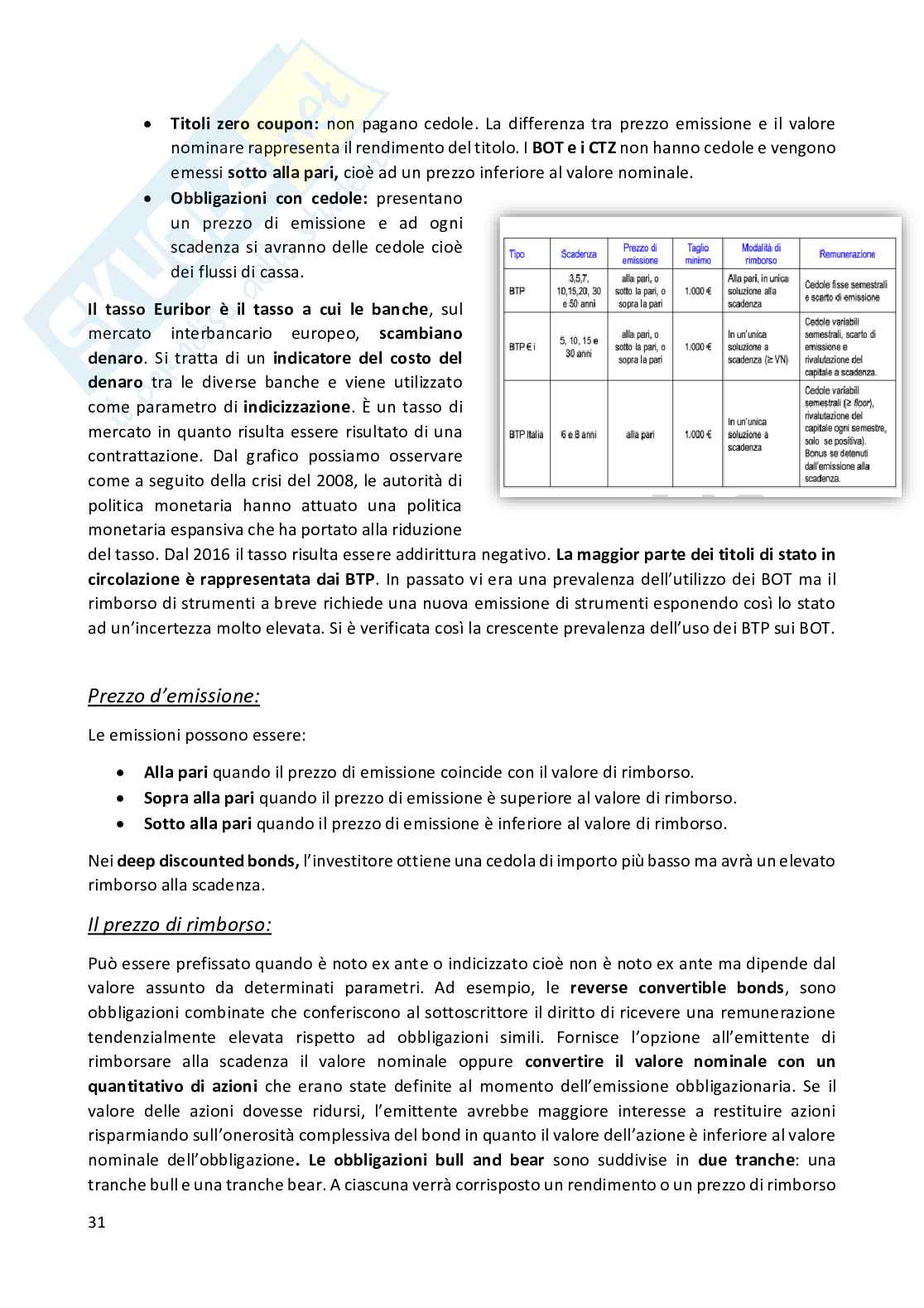 Appunti Economia degli intermediati finanziari Pag. 31