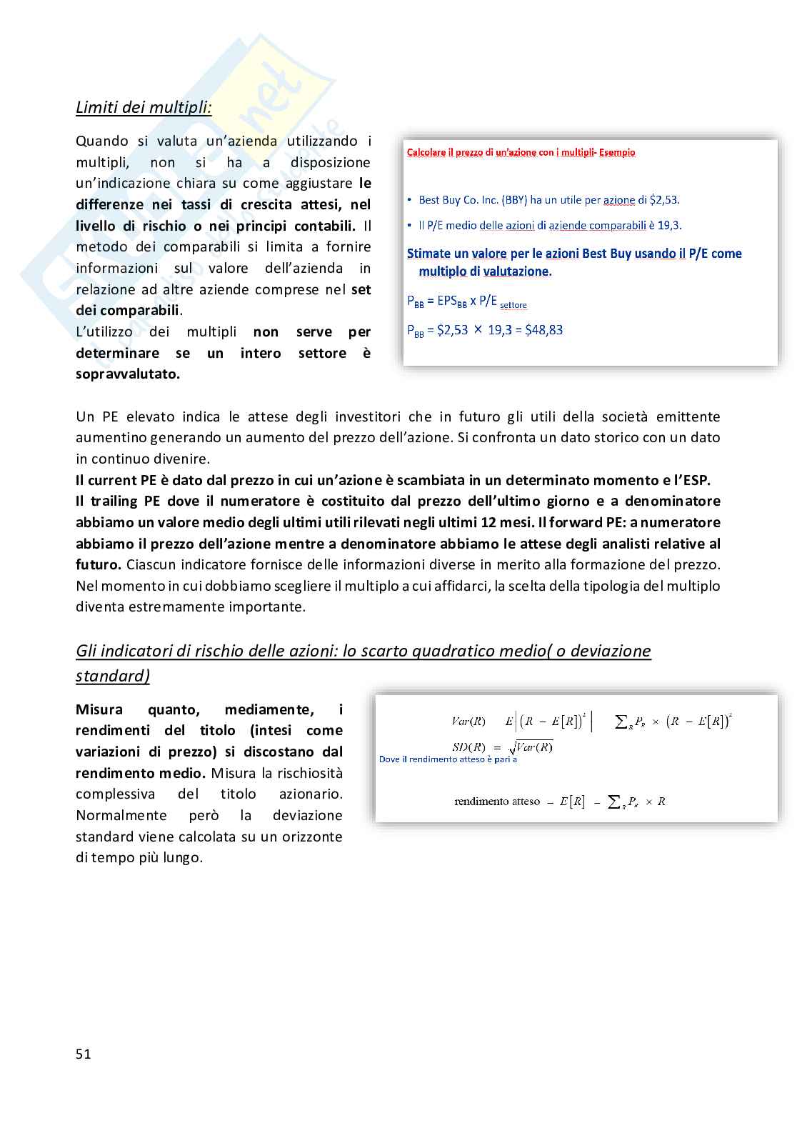 Appunti Economia degli intermediati finanziari Pag. 51