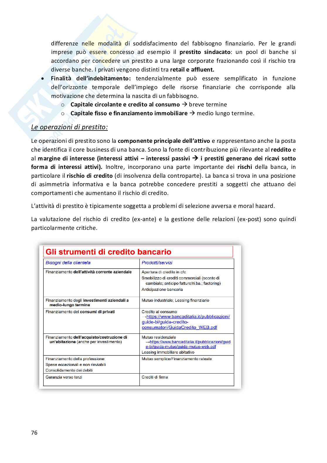 Appunti Economia degli intermediati finanziari Pag. 76