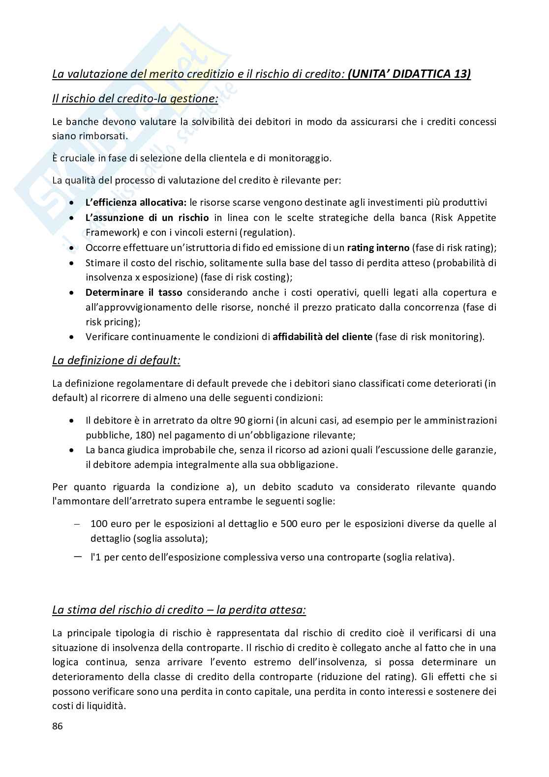 Appunti Economia degli intermediati finanziari Pag. 86