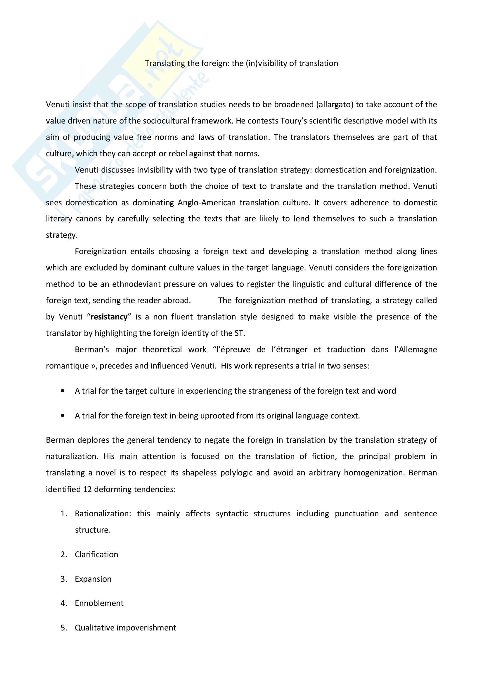 Lingua inglese III - Appunti Pag. 1