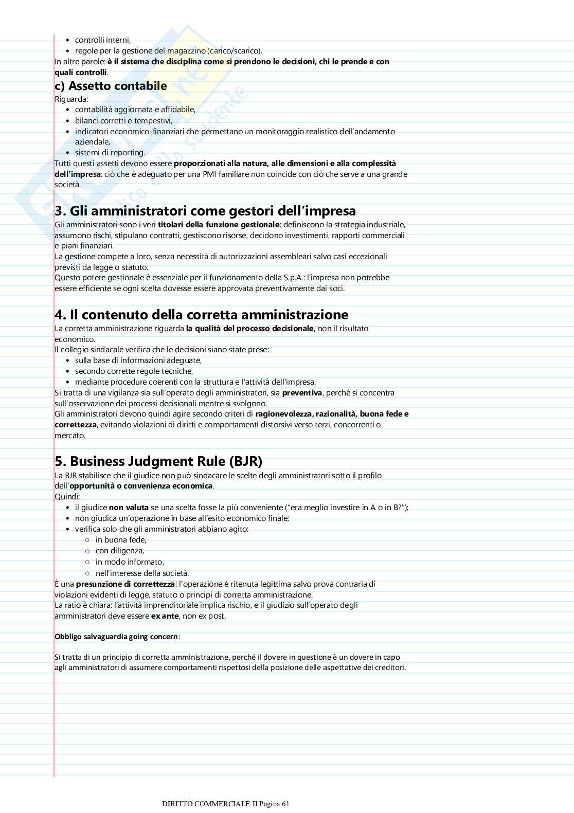 Domande Esame di Diritto commerciale II e commento Pag. 61