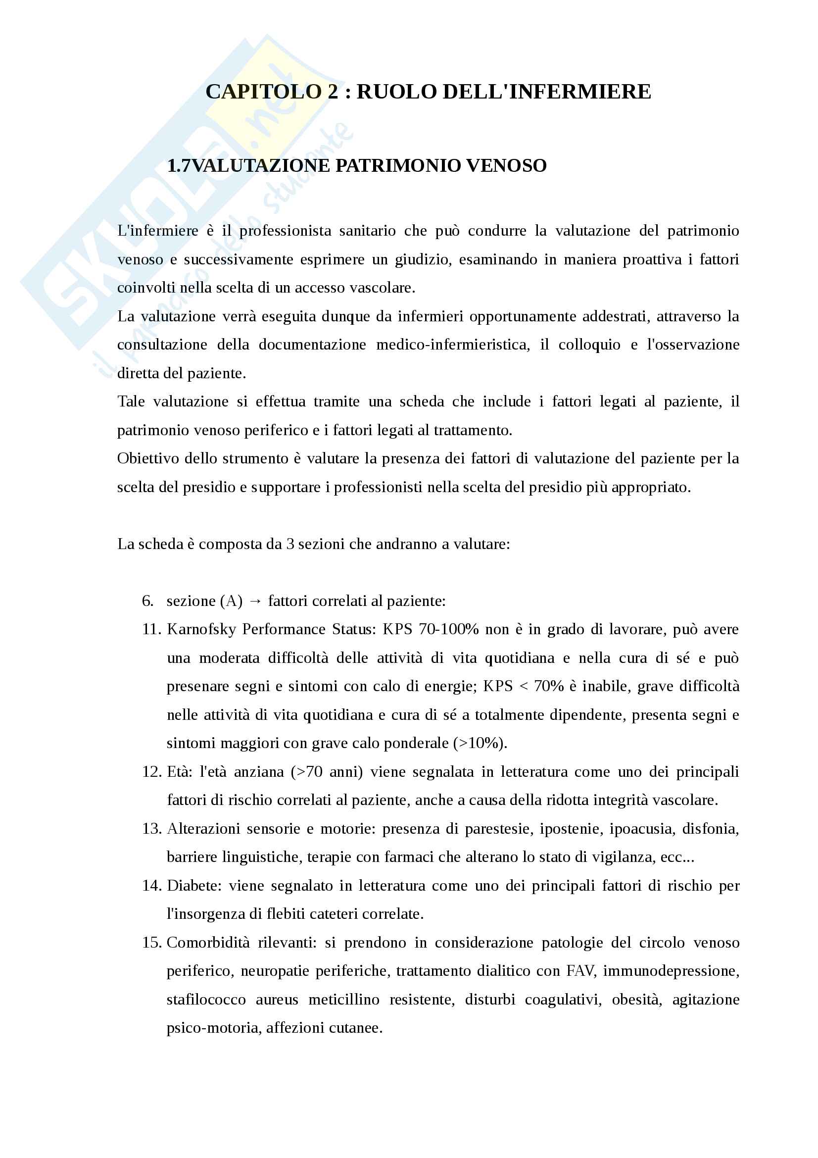 Il Picc: Ruolo dell'infermiere Pag. 11