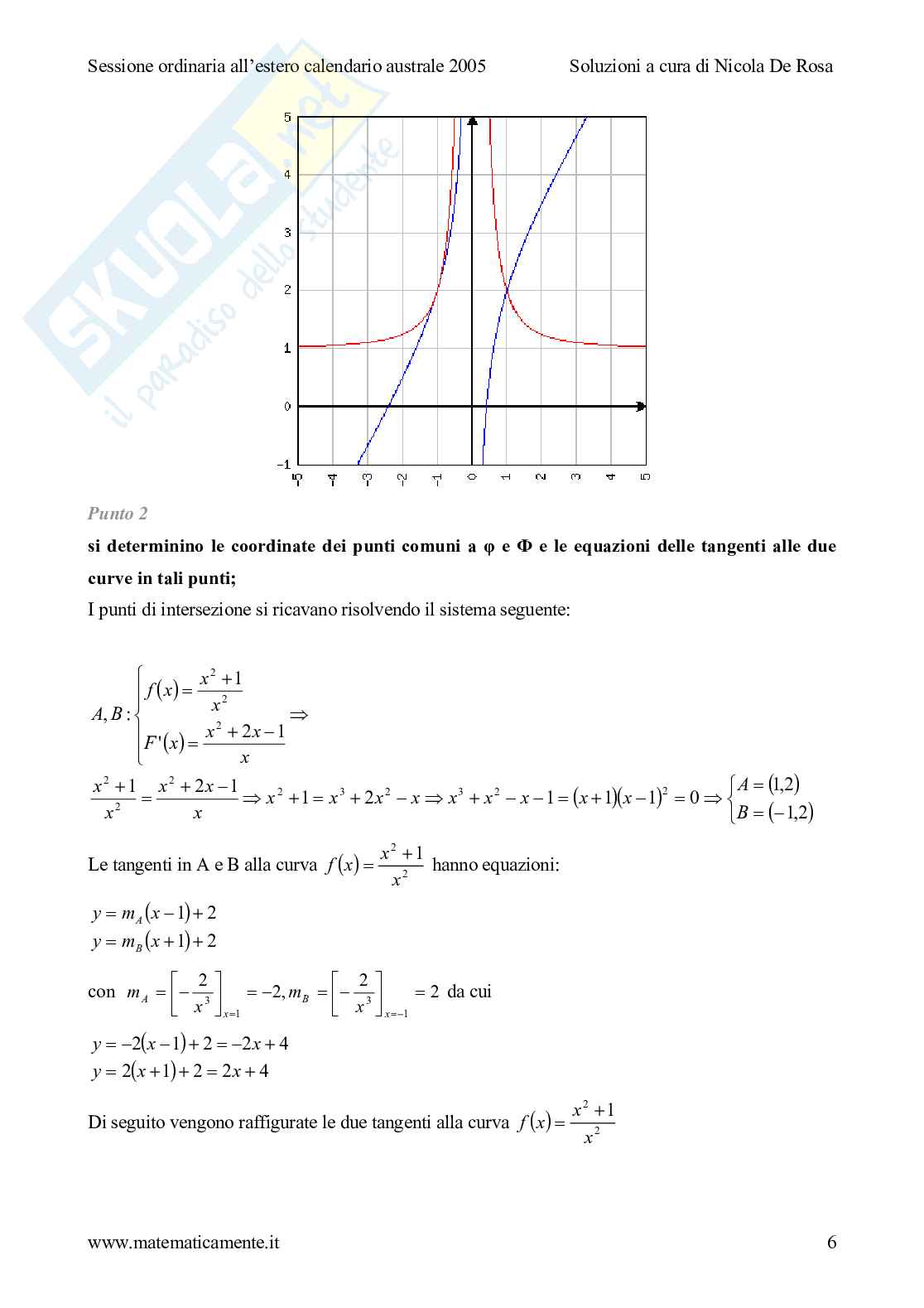 2005 - liceo scientifico, sessione ordinaria, scuole italiane all'estero, calendario australe Pag. 6