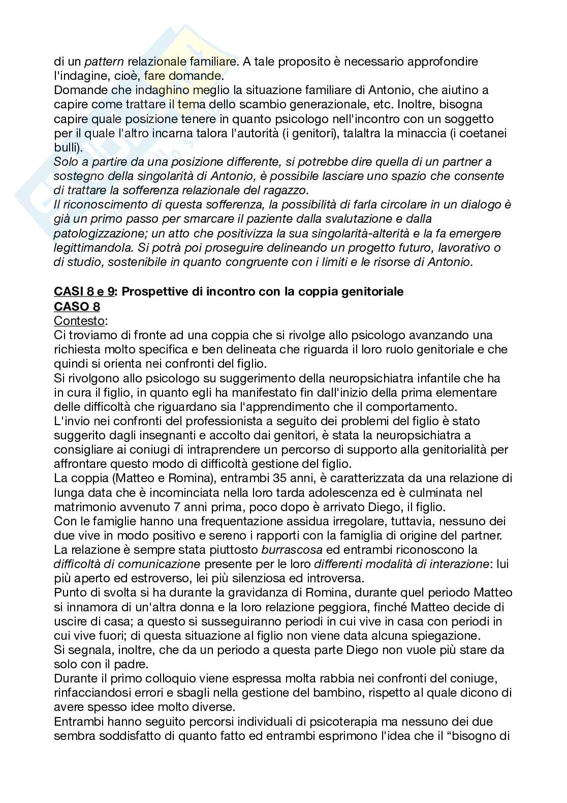 Riassunto esame Psicologia clinica, Prof. Mento Carmela, libro consigliato La costruzione della domanda psicologica attraverso il colloquio clinico , Marialuisa Gennari, Sara Molgora, Nicoletta Pirovano, Emanuela Saita  Pag. 16