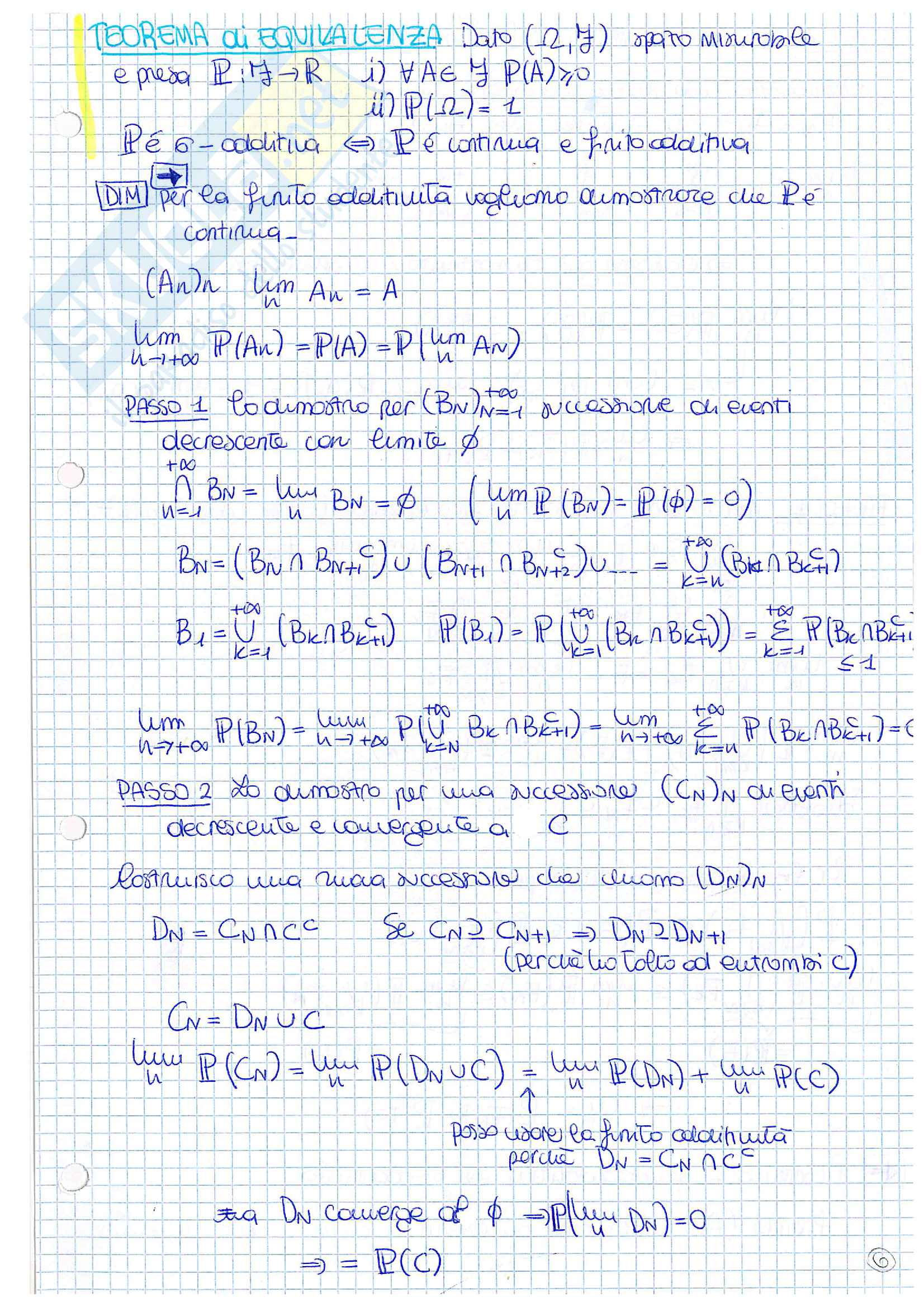 Lezioni ed esercitazioni, Probabilita' e statitistica Pag. 11