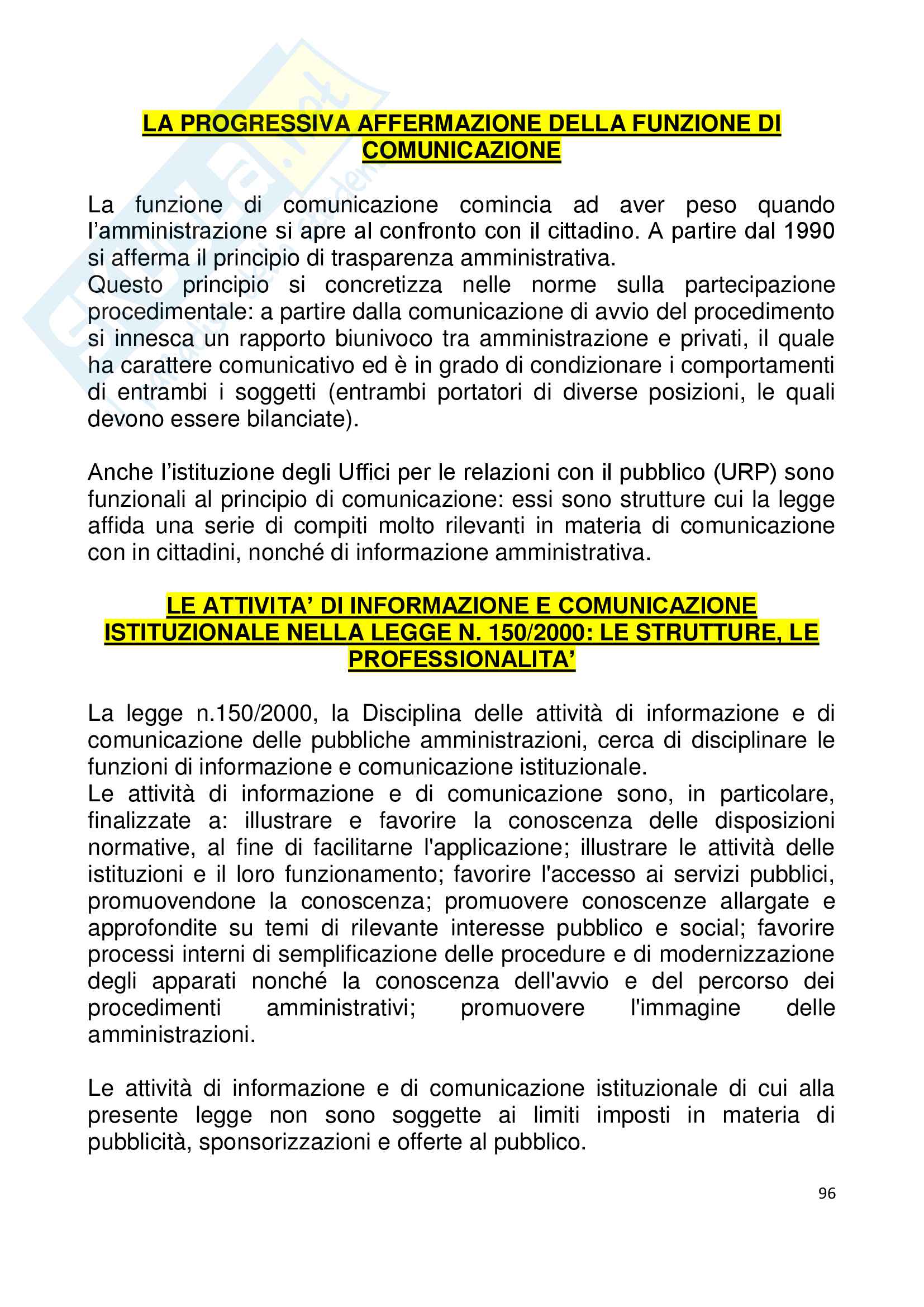 Riassunto esame Istituzioni di diritto pubblico. Diritto dell'informazione e della comunicazione., prof. Caporale, libro consigliato Le regole dell informazione. Dal cartaceo al bit. (III edizione), Gardini Pag. 96