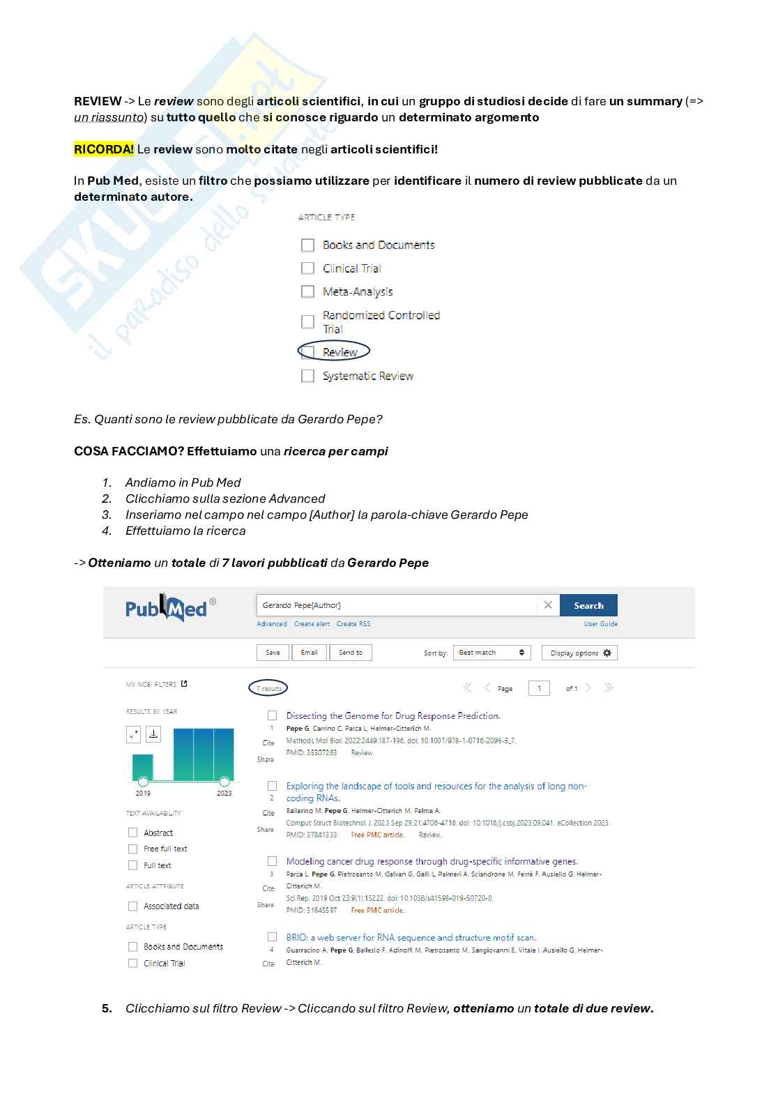 Bioinformatica Pag. 21