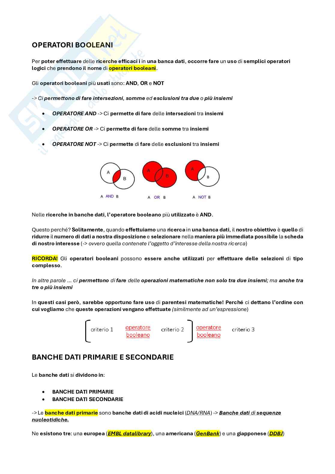 Bioinformatica Pag. 6