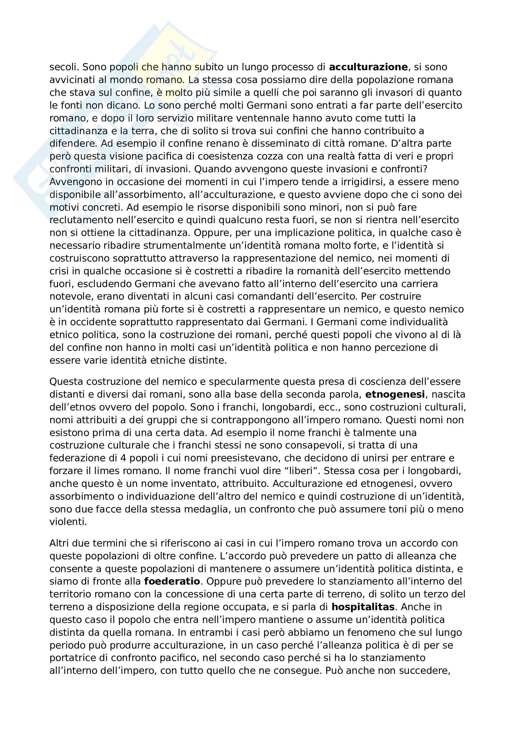 Appunti di Storia Medievale, I parte del semestre, Prof. Faini Pag. 16