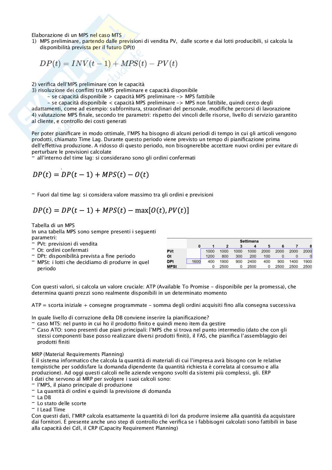 Appunti di Gestione industriale e logistica Pag. 21