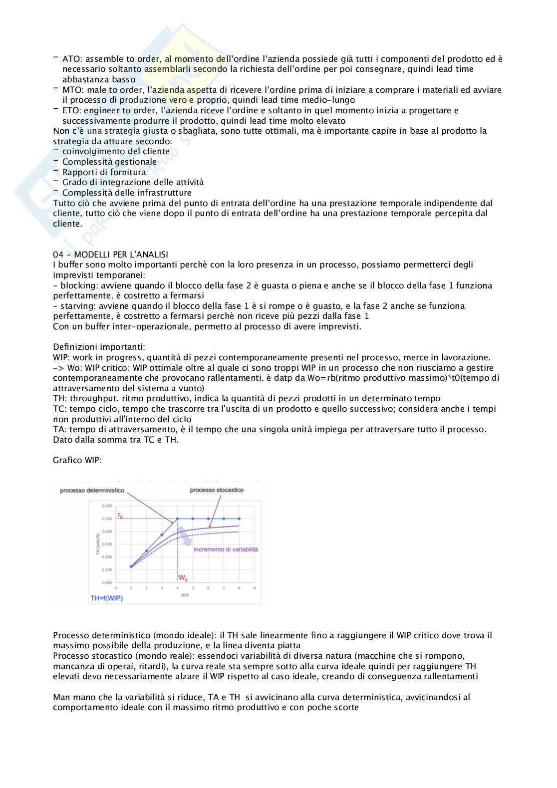 Appunti di Gestione industriale e logistica Pag. 6
