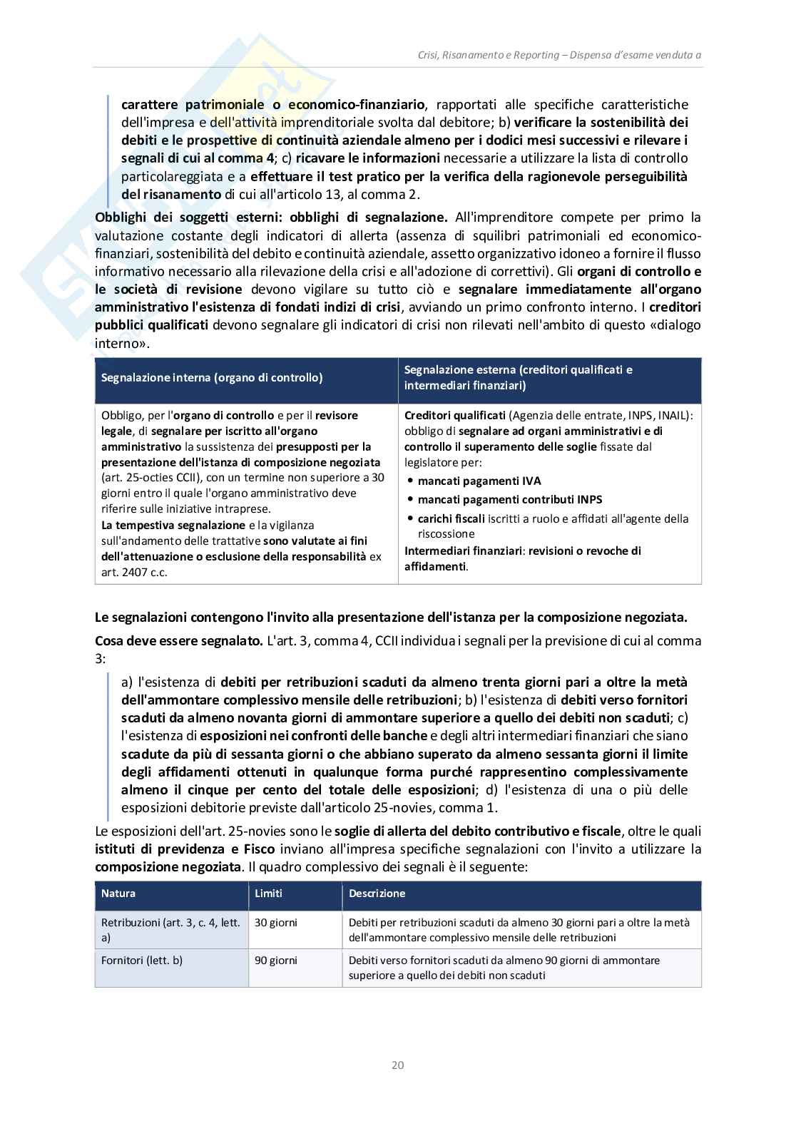 Appunti Crisi, risanamento e reporting (A.A. 2025/2026) Pag. 21