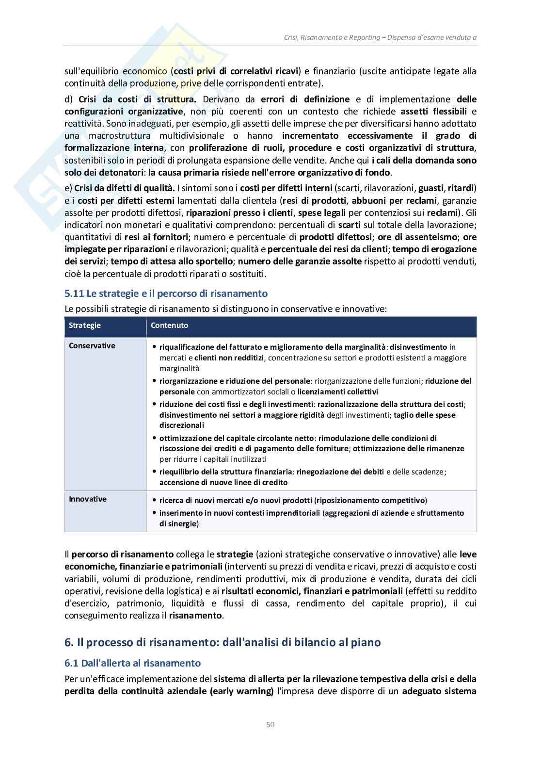 Appunti Crisi, risanamento e reporting (A.A. 2025/2026) Pag. 51