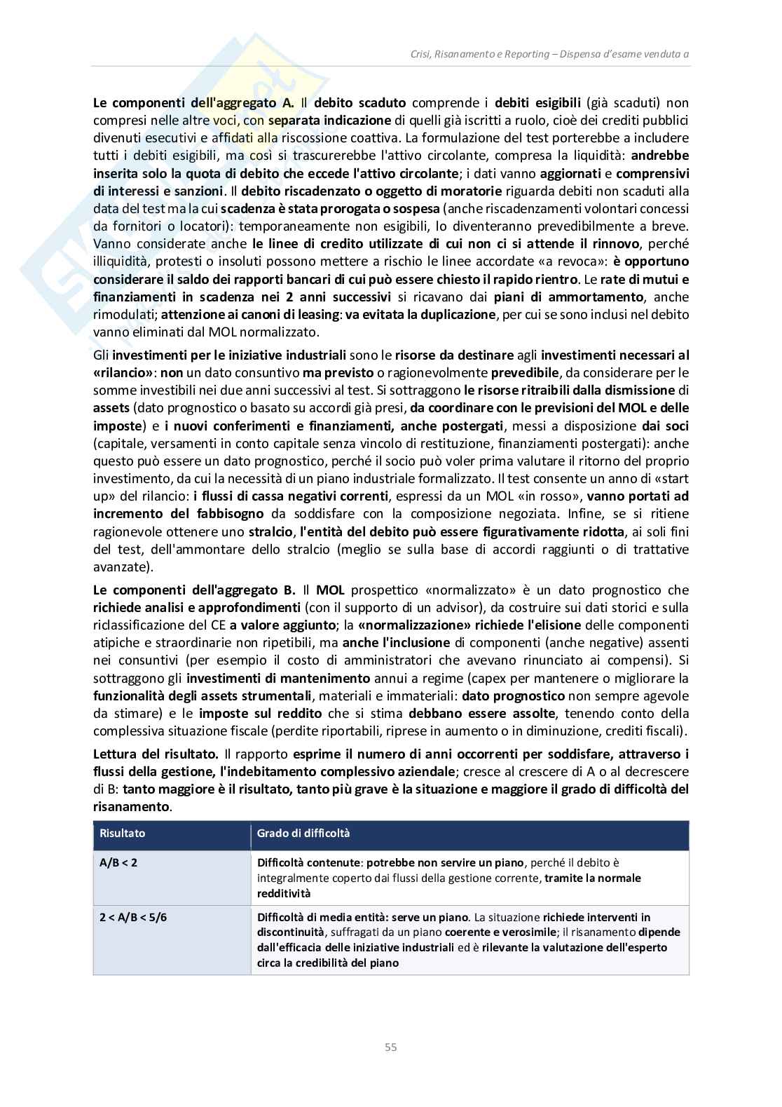 Appunti Crisi, risanamento e reporting (A.A. 2025/2026) Pag. 56