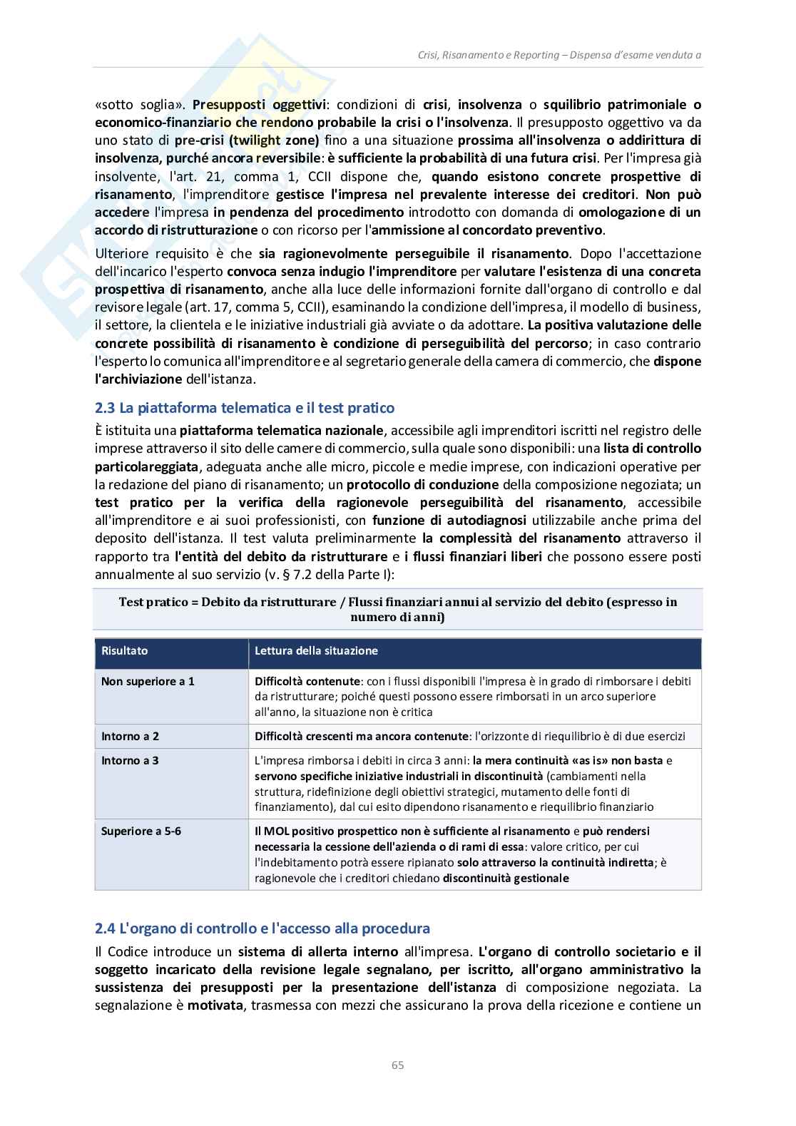 Appunti Crisi, risanamento e reporting (A.A. 2025/2026) Pag. 66